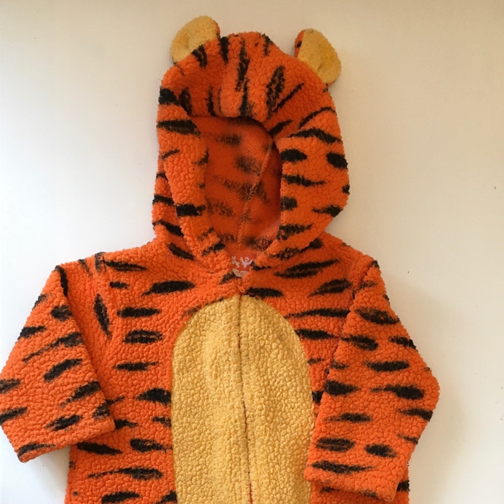 Toddler size tiger Halloween costume/ cozy suit